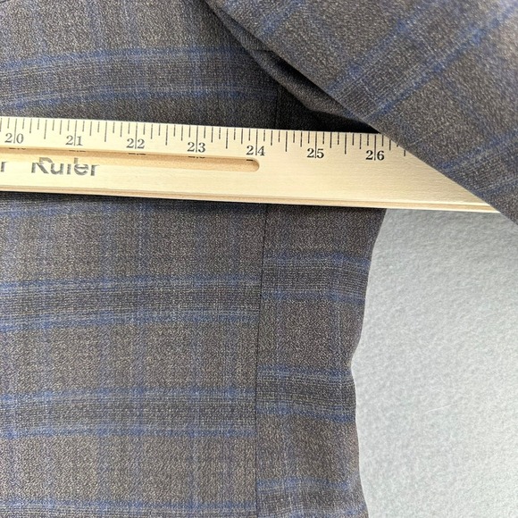Tommy Hilfiger Windowpane Plaid Wool Blend Sport Coat Blazer Jacket 52R - Picture 10 of 10